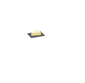 3 耐熱皿に乗せて電子レンジで10秒チン！